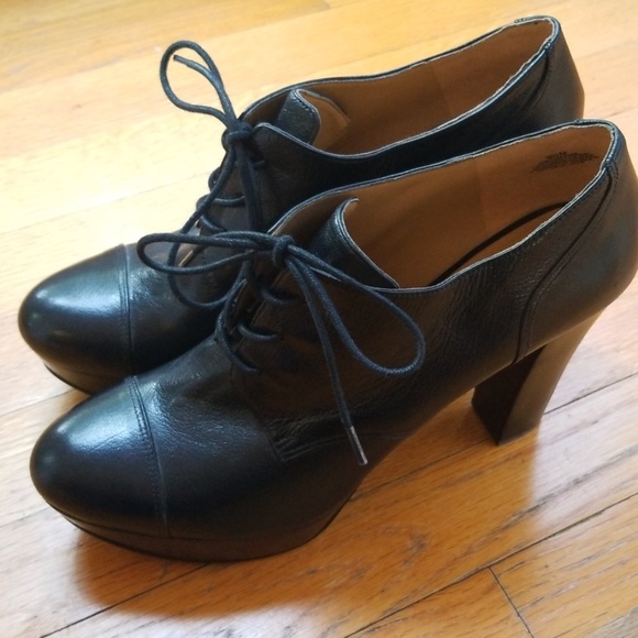 Nine West Leather Platform Boot Heels - Picture 3 of 8